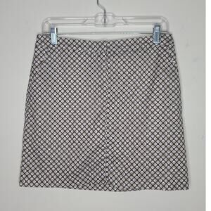 Izod Golf tan black white grey geometric skort skirt - 2 - pickleball tennis